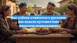 Как узбеки относятся к русским: две недели путешествия показали неожиданное
