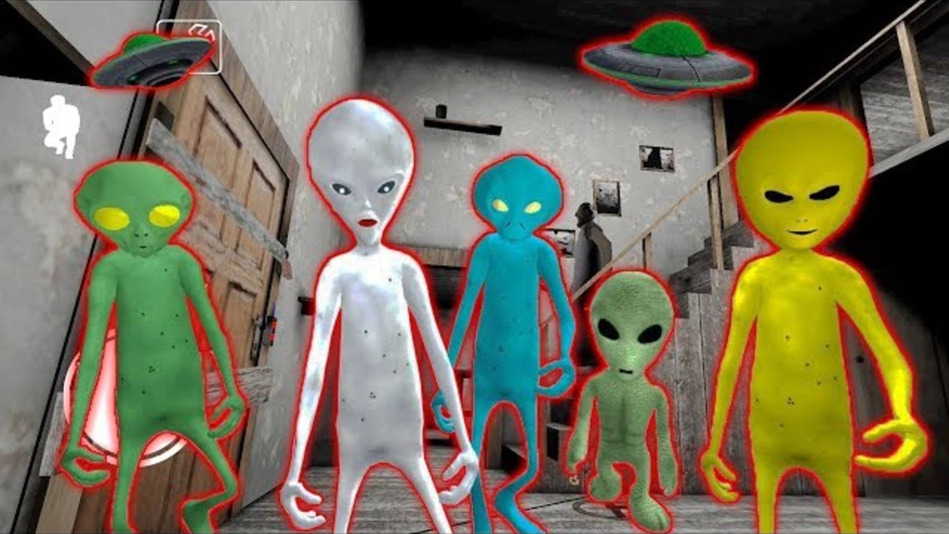 5 ПРИШЕЛЬЦЕВ СОСЕДИ ГРЕННИ Зона 51 - Ailen Neighbor. Area 51 Escape Granny смотреть онлайн