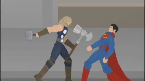 Тор против супермена