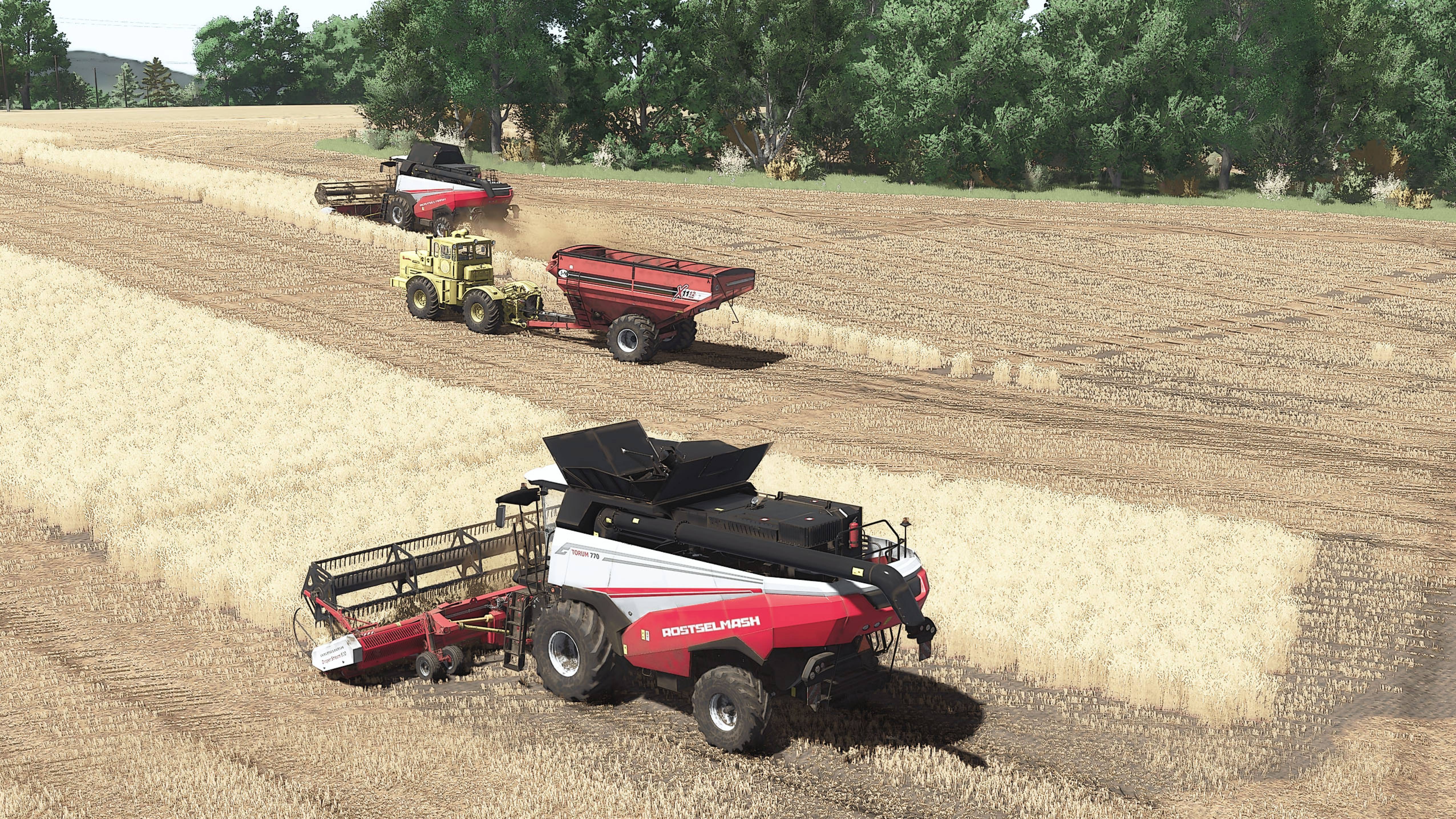 Карта Журавлёво, Уборка пшеницы #02 Торум 770, РСМ161, МТЗ 3522, КамаЗ 6460, Кировец К-701 смотреть онлайн