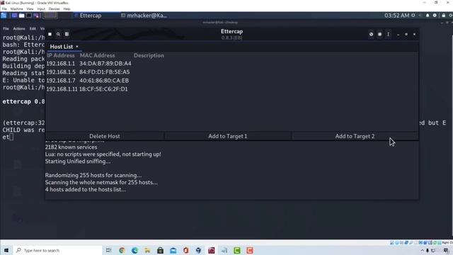 106 Перехват пароля Ettercap смотреть онлайн