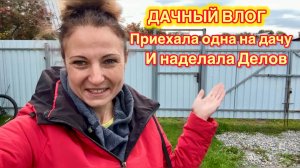 ЧТО Я ПЕРЕДЕЛЫВАЮ НА ДАЧЕ В ЭТОТ РАЗ?/ДАЧНЫЙ ВЛОГ/ОСЕННИЕ РАБОТЫ В ОГОРОДЕ