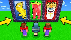 2 НУБА И ДЕВУШКА ПРО НАШЛИ НОВЫЕ ПОРТАЛЫ КЛУБНИЧНЫЙ СЛОН, СПАГЕТТИ ТУАЛЕТТИ И КАННЕЛОНИ ДРАКОНИ