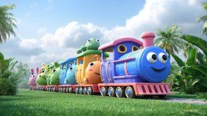 ПОЕЗД ТУ ТУ ТАНЦУЕМ И ПОЁМ С ПАРОВОЗИКОМ  ПЕСЕНКА ДЛЯ ДЕТЕЙ