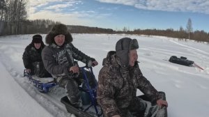 Едем на мотобуксировщике толкаче Альбатрос за щукой! Уже скоро во всех уголках страны!