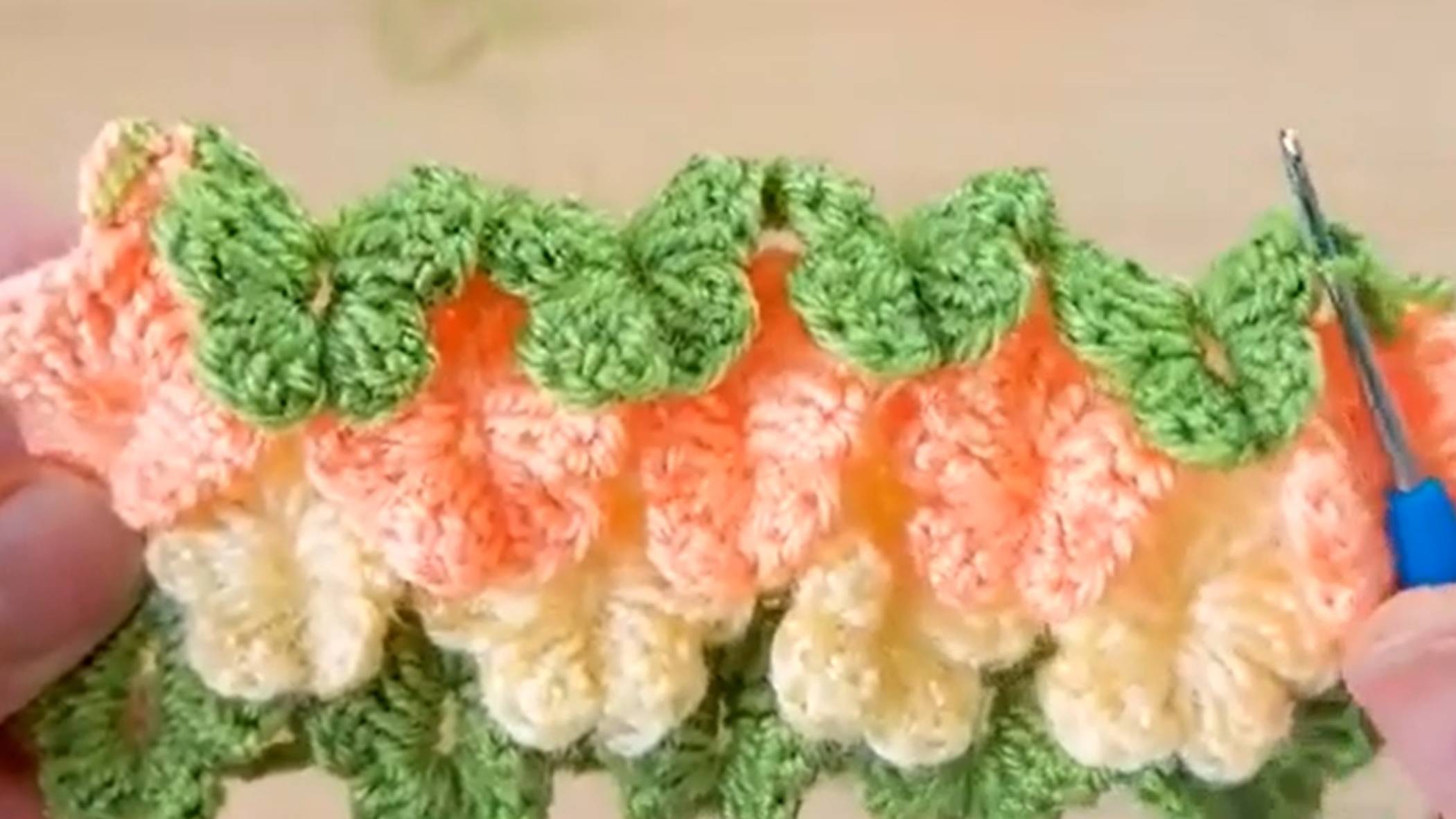 Узор крючком Бабочки