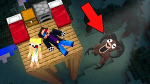 🤕ВЫЖИЛИ НА БАШНЕ 99 НОЧЕЙ ПРОТИВ БАРАНА В ЛЕСУ В МАЙНКРАФТ! ШЕДИ И НУБИК MINECRAFT