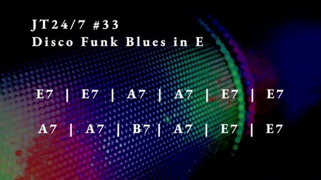 Disco Funk Blues Guitar Backing Track in E смотреть онлайн