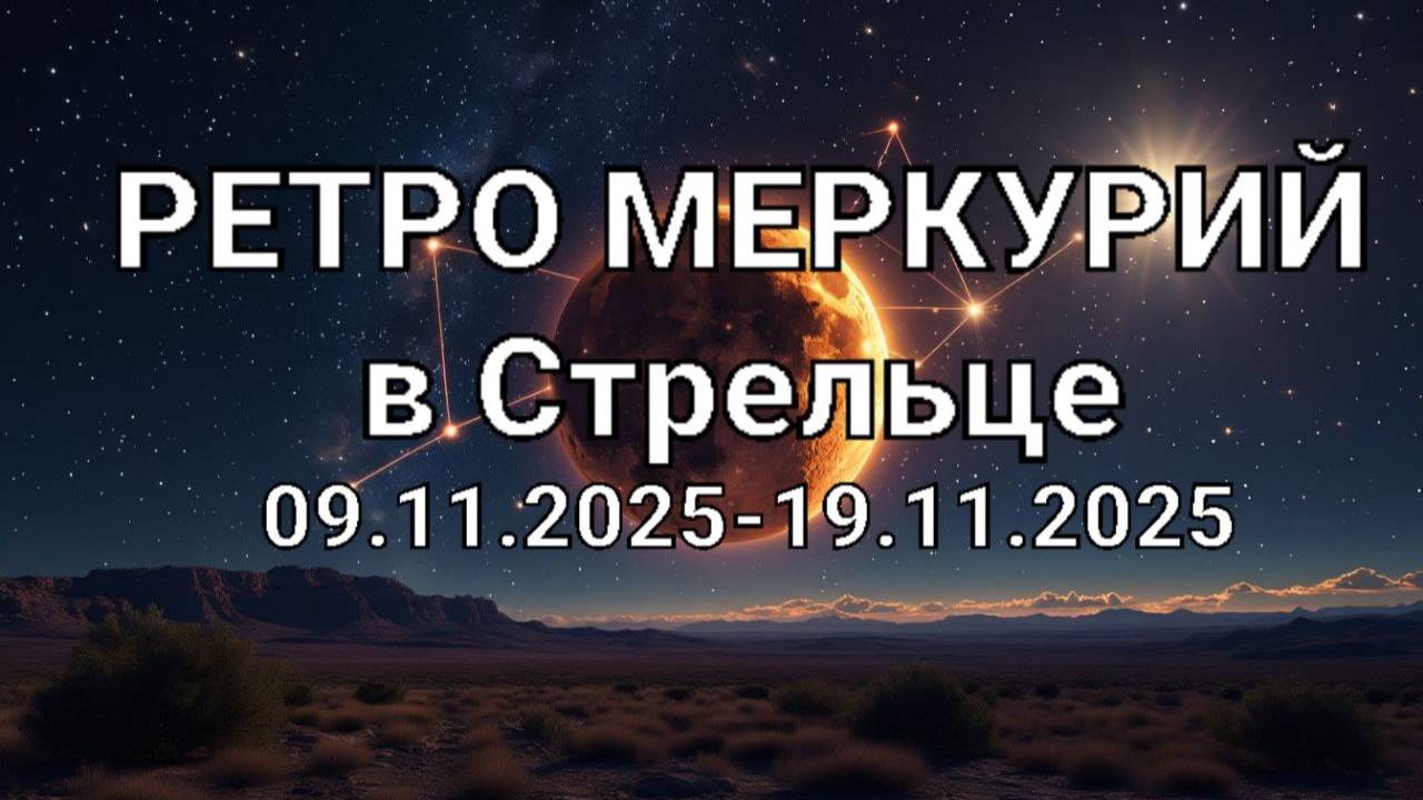 Ретроградный Меркурий в Стрельце. Общий астропрогноз смотреть онлайн