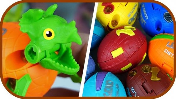 ТРАНСФОРМЕРЫ Динозавры. Конструктор. Яйца динозавров.