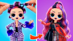 Ночной распорядок и 9 мини-поделок для кукол в мило-брутальной эстетике! Куклы ЛОЛ ОМГ!