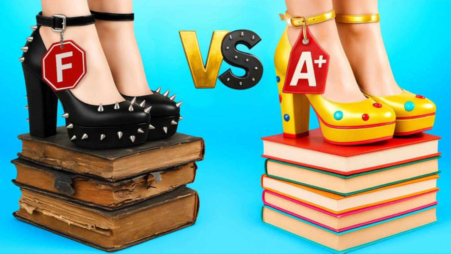 Злой ученик vs добрый ученик 😱 Школьная драма, любовь и катастрофа 🎓💔✨ смотреть онлайн