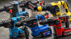 ТЕСТ вертикальные аккумуляторные ПЕРФОРАТОРЫ |  BORT BULL CROWN EINHELL HANSKONNER RONIX SENIX