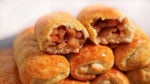 Самые БЫСТРЫЕ пирожки с яблоками - не нужно ЖДАТЬ, можно сразу ВЫПЕКАТЬ!