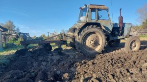 Пахота-2025 на тракторе МТЗ-80, осень!