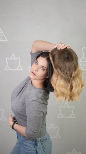 Система из славянских волос без крепления! Не нужно клеить!