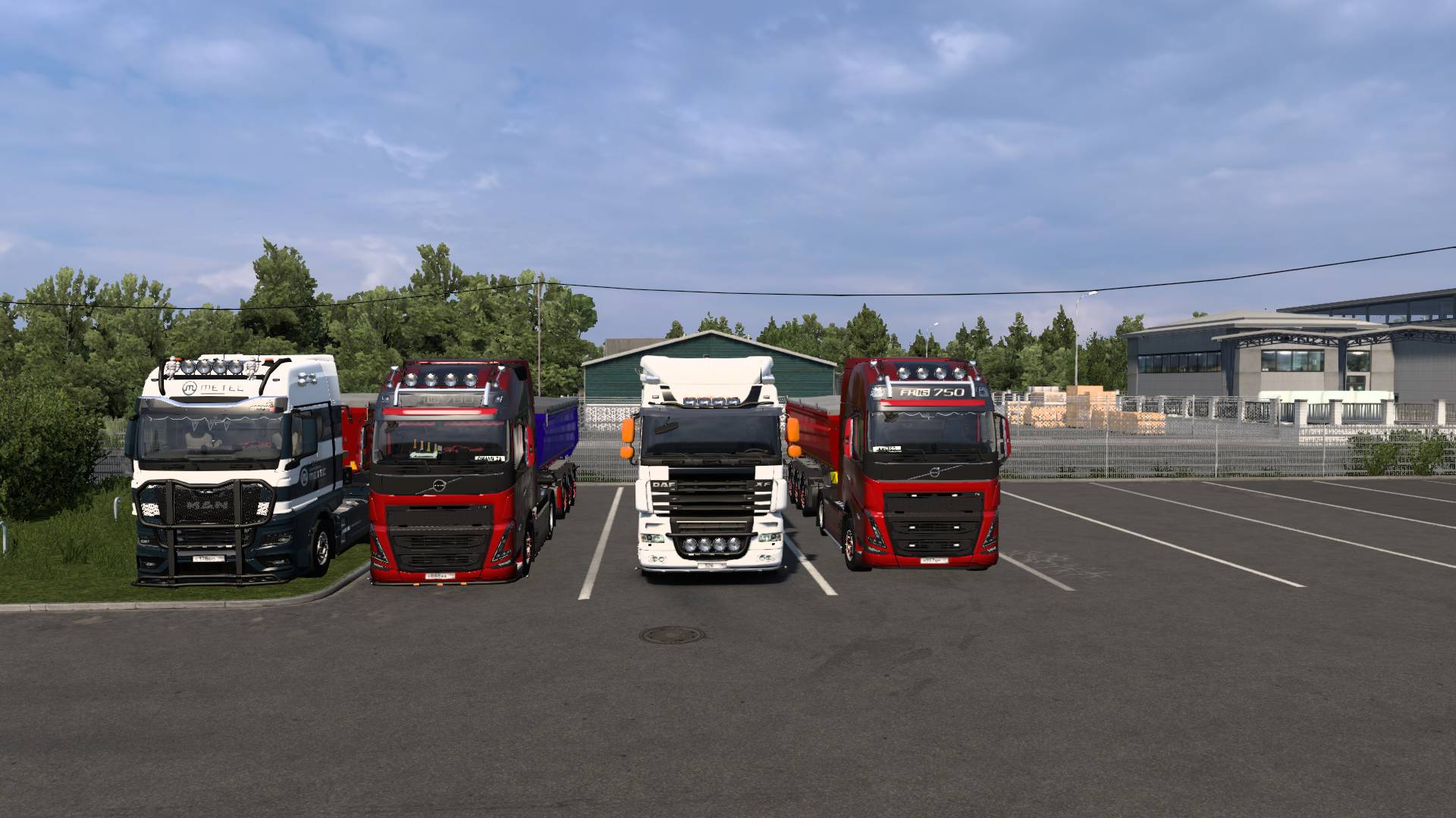 ETS2 едем с тонарами через дд