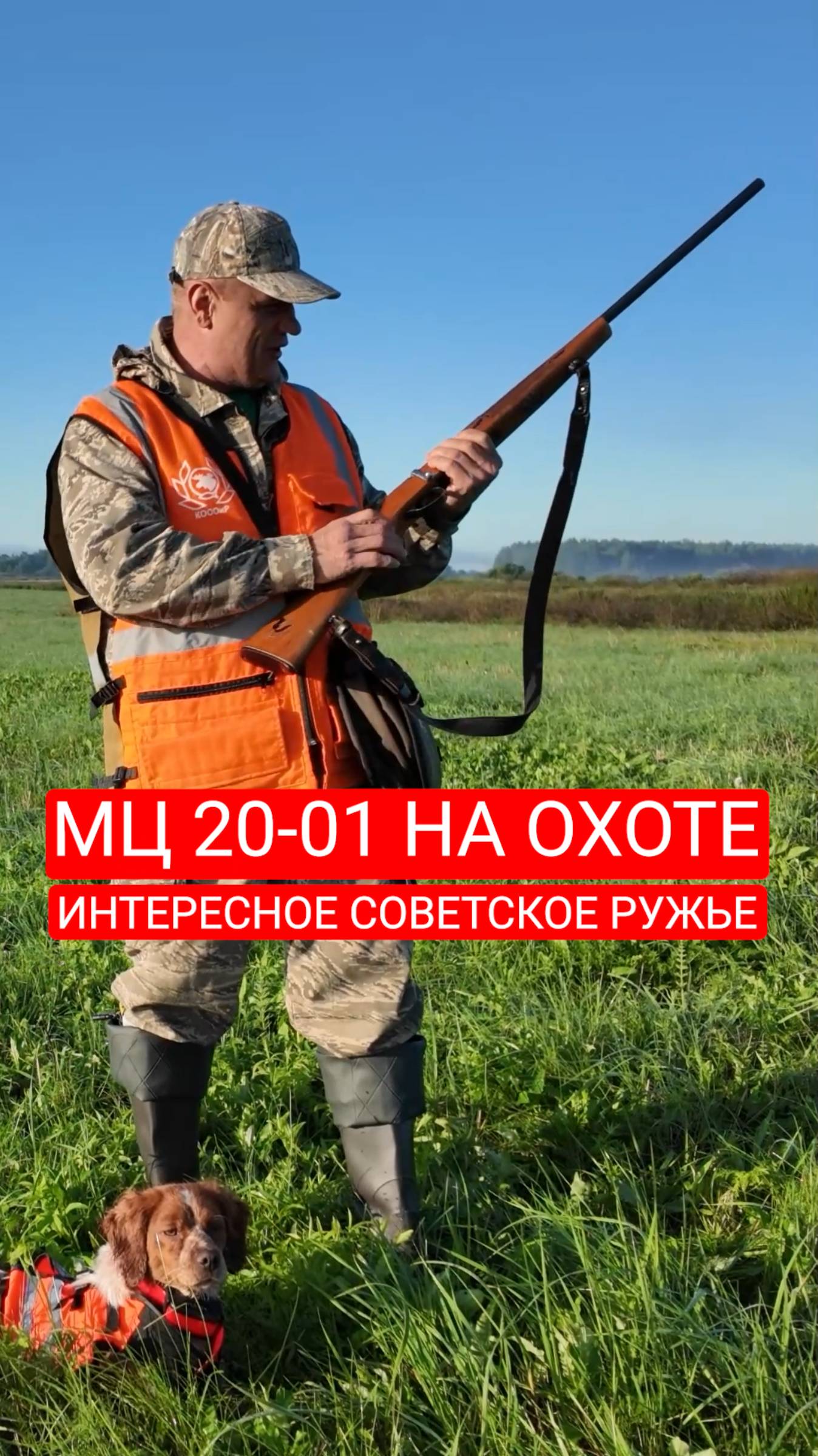 Один выстрел - один трофей. МЦ 20-01 на охоте с легавой! смотреть онлайн