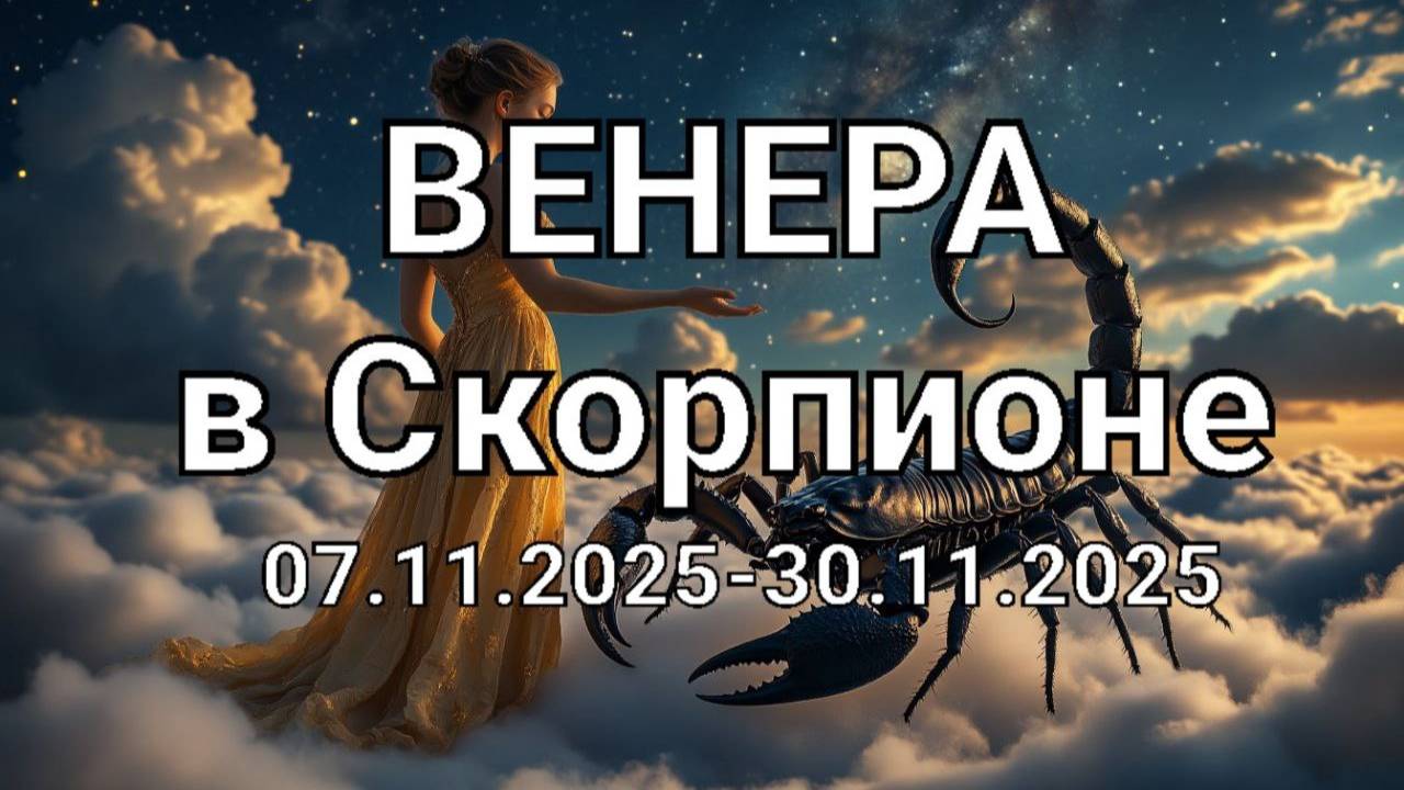 Венера в Скорпионе. Общий астропрогноз смотреть онлайн