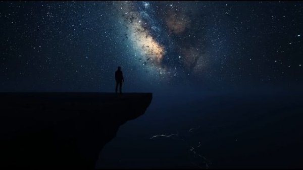 Edge of the Void 🌑 2-Hour Dark Ambient ｜ Infinite Darkness ｜ Cracked Ground ｜ Nebula Sky