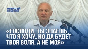 «Господи, Ты знаешь, что я хочу, но да будет Твоя Воля, а не моя» / А.И. Осипов