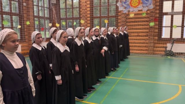 Марширование в Православной гимназии в Троице-Лыково смотреть онлайн