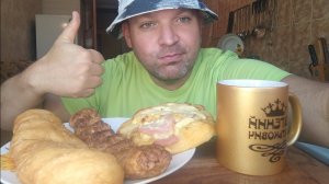 МУКБАНГ люля кебаб и пирожок с картошкой/ОБЖОР минипицца