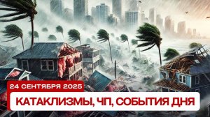Катаклизмы 24.09.2025: Разрушительный супертайфун в Китае и Тайване, наводнения в Италии