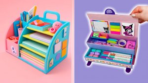 Своими руками 🙌 2 идеи как сделать очаровательный органайзер для хранения канцелярии