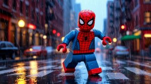 Лего человек паук. Эпизод 5 Долгая дождливая погоня