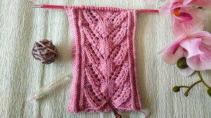 Ажурный узор для вязания носочков / схема прилагается