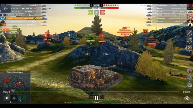 Jg.Pz. E 100, Балтийский щит, 09.09.2025 23-43, Рейтинговый, превосходство