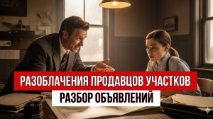 Разоблачения продавцов земельных участков