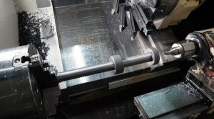 Нарезание шпильки М36, длина 350.