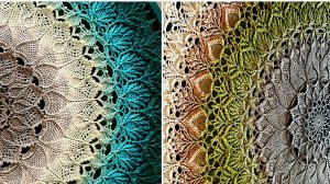 7. Вязание крючком. 27-31 ряды Салфетка Arcanowave.Мастер класс по вязанию.mp4