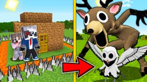 ОЛЕНЬ 99 НОЧЕЙ В ЛЕСУ ПРОТИВ САМЫЙ ЗАЩИЩЕННЫЙ ДОМ в МАЙНКРАФТ НУБ И ПРО РОБЛОКС MINECRAFT ФИЛЬМ