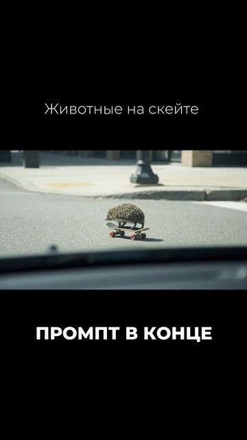 Как сделать вирусное видео с животным на скейте с помощью нейросети Veo 3 смотреть онлайн