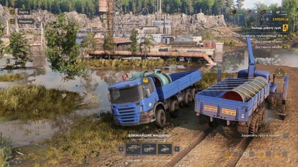 RoadCraft Прохождение 151 (Загрязнение) 2 этап восстановления насосной станции (Трубы) Не заработала