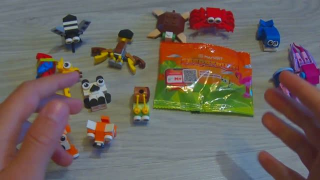 Распаковка пакетиков Магнит зверятыши коллекция, магнит акция, как собрать зверятышей из магнита смотреть онлайн