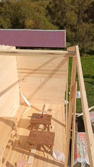 Процесс постройки дома Модель № 5