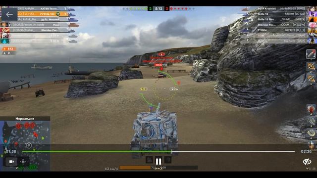 FV215b 183, Нормандия, 04.09.2025 02-33, Гравитация, встречный