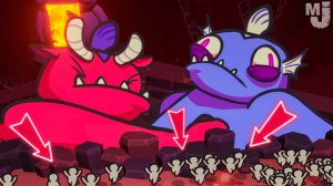 В этой игре нужно НАКОРМИТЬ МОНСТРА людишками, чтобы победить другого МОНСТРА