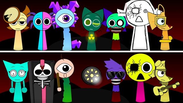 ВСЕ OC & БОНУС Персонажи Из Sprunki Reversed смотреть онлайн