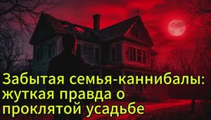 Забытая семья-каннибалы: жуткая правда о проклятой усадьбе
