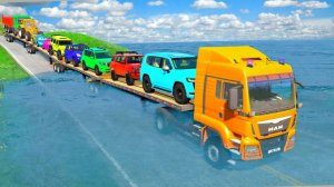 Мультики для детей. Испытания на выживания для  грузовых машин. Смотреть онлайн мультики для малышей