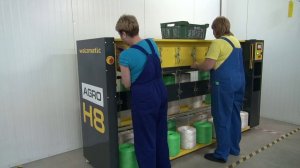 Работа намоточного станка Walzmatic AGRO H8. Процесс намотки крючков .