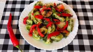 Салат из ЗЕЛЕНЫХ ПОМИДОРОВ // Вкусная закуска//