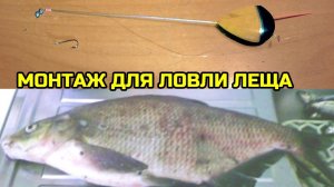 Поплавочная снасть для ЛОВЛИ ЛЕЩА на РЕКЕ. ПОПЛАВОЧНЫЙ МОНТАЖ для ПОПЛАВОЧНОЙ УДОЧКИ
