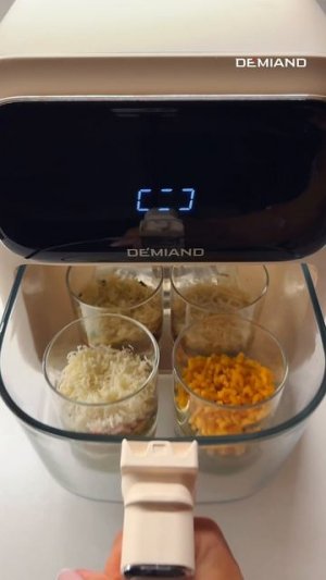 🧀🥬🥚 Омлет в стаканах с овощами, сыром и ветчиной